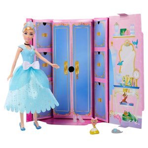 Mattel Disney Princess Secret Dress Up Cinderella Theme Doll House with Accessories