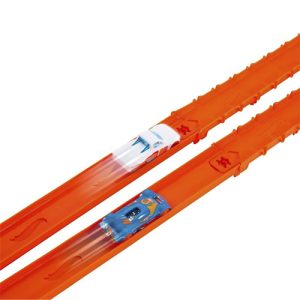 Mattel Hot Wheels Track Creator Deluxe Track Pack With 2 Toy Cars, 25 Feet Of Different Speed Snap Tracks