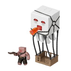 Mattel Minecraft Blast Attack Ghast Action Figure Set With Lights, Sounds & More Inspired By A Minecraft Movie