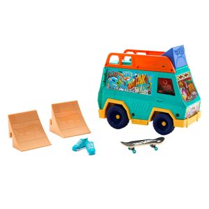 Mattel Hot Wheels Skate Tony Hawk Skate Van Playset With Exclusive Fingerboard & Removable Skate Shoes
