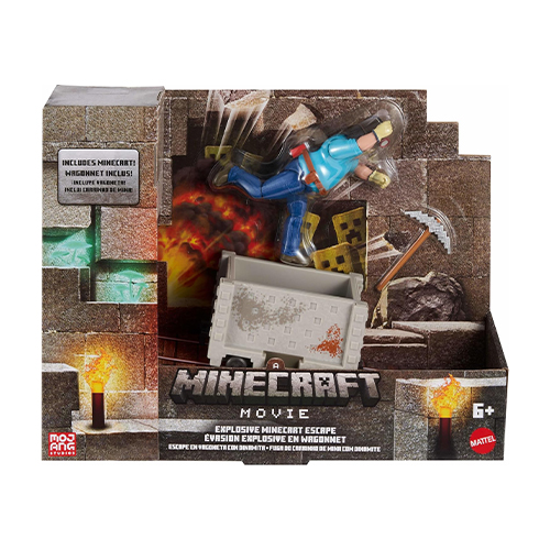 Mattel Minecraft Explosive Escape Action Figure & Accessories Toy Set Inspired By A Minecraft Movie - Image 2