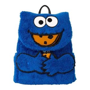 Funko Loungefly! Leather Tv Show: Sesame Street - Cookie Monster Plush Mini Backpack