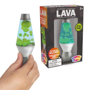 Schylling - Squish N Flow Mini Glow in the Dark Lava Lamp Assorted (CDU12PCS)