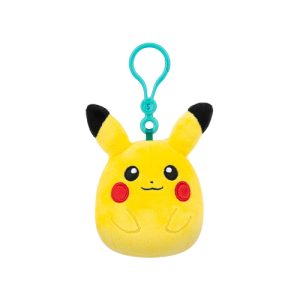 Jazwares Squishmallows - Clip-On Games: Nintendo - Pokemon - Pikachu (3.5 Inch) (SQPK00445)