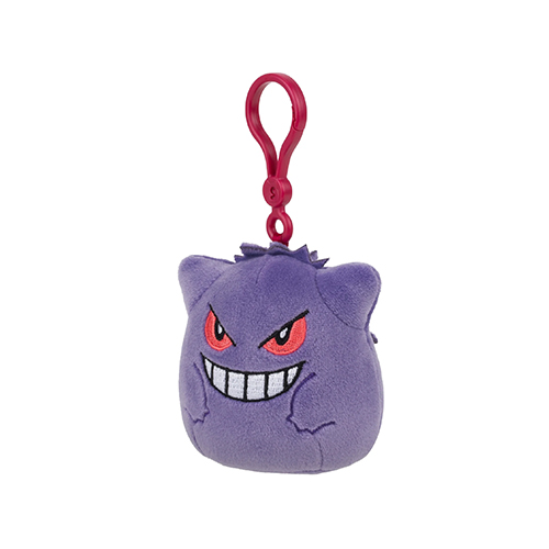 Jazwares Squishmallows - Clip-On Games: Nintendo - Pokemon - Genger (3.5 Inch) (SQPK00445) - Image 3