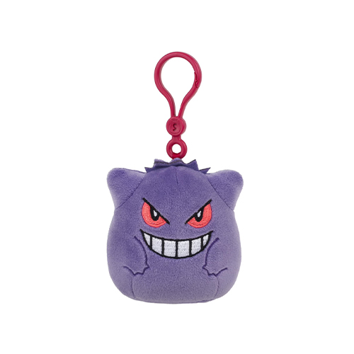 Jazwares Squishmallows - Clip-On Games: Nintendo - Pokemon - Genger (3.5 Inch) (SQPK00445)