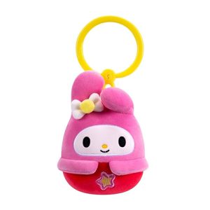 Jazwares Squishmallows - Clip-On Cartoon Animation: Sanrio - Hello Kitty & Friends - My Melody (3.5 Inch) (SQSN01343)