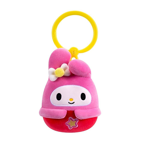Jazwares Squishmallows - Clip-On Cartoon Animation: Sanrio - Hello Kitty & Friends - My Melody (3.5 Inch) (SQSN01343)