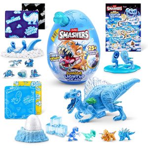 ZURU - Smashers - Mega Jurassic Light Up Ice Age Dino Over 25 Surprises