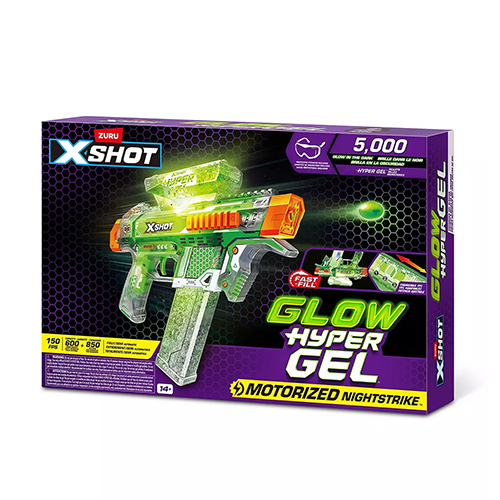 ZURU - X-Shot - Motorized Nightstrike Glow In The Dark Hyper Gel Medium Size (5000 Gel) - Image 2