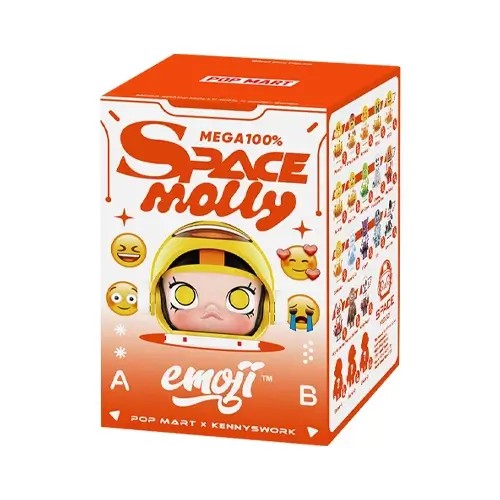 Pop Mart - MOLLY: Mega Space Molly 100% x Emoju Series Mystery Blind Box (One Random Piece) (CDU9PCS)Hot Price - Image 2