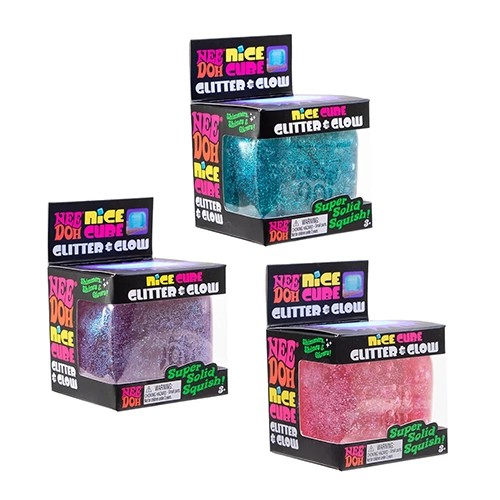 NeeDoh Nice Cube Glitter & Glow - Image 3