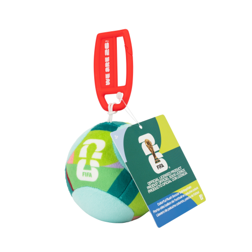 Jazwares - Fifa World Cup 2026 Colorful Plush Soccer Ball Keychain (3 Inch)