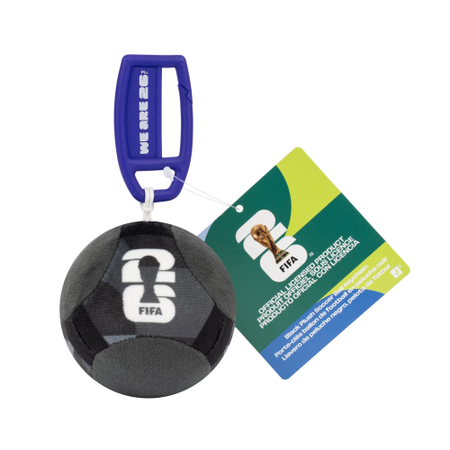 Jazwares - Fifa World Cup 2026 Black Plush Soccer Ball Keychain (3 Inch) - Image 3