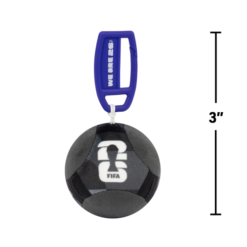 Jazwares - Fifa World Cup 2026 Black Plush Soccer Ball Keychain (3 Inch) - Image 8
