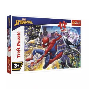 Trefl Puzzle - Super Heroes: Marvel - Fearless Spider-Man (24 Maxi PCS)