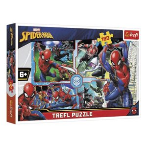 Trefl Puzzle - Super Heroes: Marvel - Spider-Man to Rescue (160 PCS)