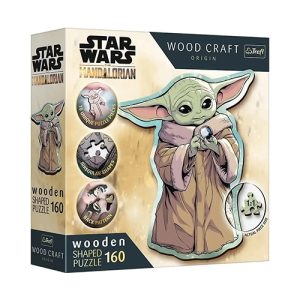Trefl Puzzle - Star Wars: The Mandalorian - Wooden Shaped Puzzles - Grogu (160 PCS)
