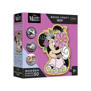 Trefl - Puzzle Cartoon Animation: Disney - Mickey Mouse & Friends - Wood Craft Junior - In Minnies World (50 PCS)