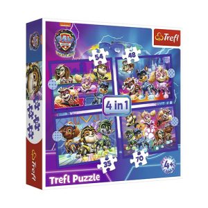 Trefl - Puzzle Cartoon Animation: Nickelodeon - Paw Patrol - Rescue Heroes 4In1 (207 PCS)