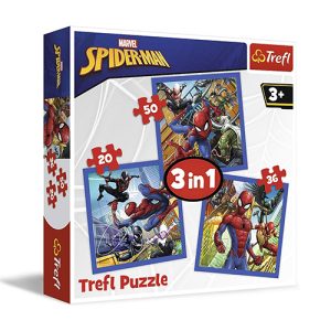 Trefl Puzzle - Super Heroes: Marvel - Spider-Man Force 3In1 (106 PCS)