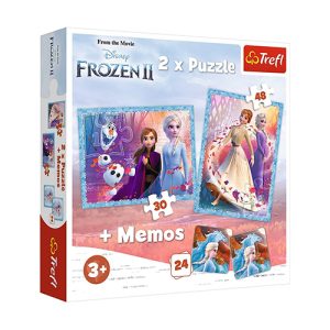 Trefl - Puzzle Cartoon Animation: Disney - Frozen 2 - A Mysterious Land (2In1 & Memos) (102 PCS)