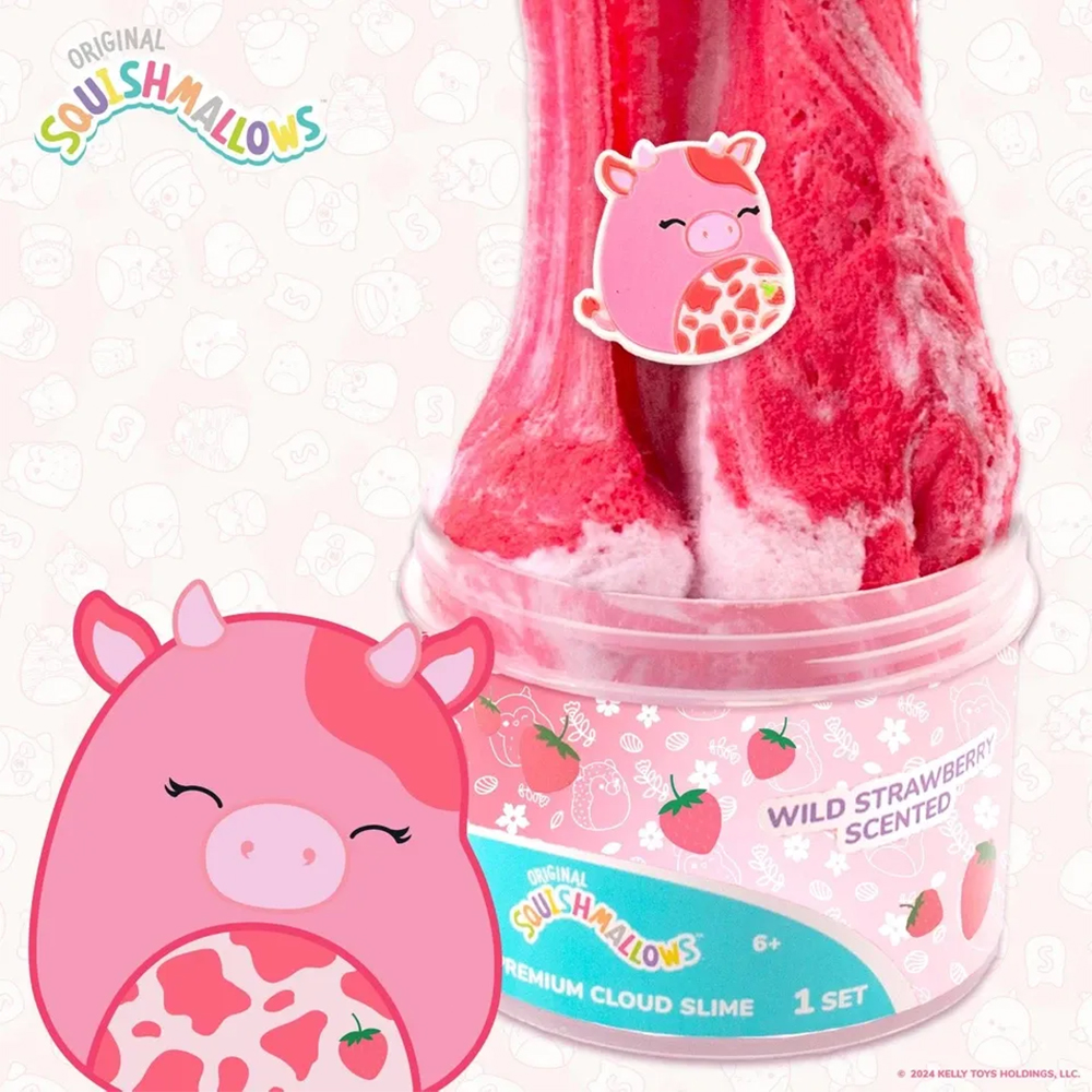 Jazwares Squishmallows Calynda The Strawberry Cloud Slime - Image 3