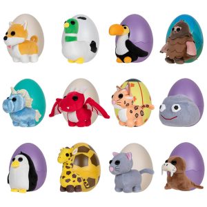 Jazwares Adopt Me! 5 Inch - Surprise Plush Asst Series 1 Cdu12Pcs (Virtual Code) (One Random Piece) 0001