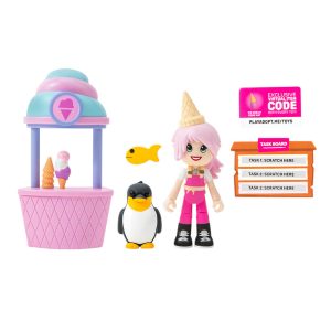 Jazwares Adopt Me! Elsa And King Penguin Friends Pack_ Ice Cream Parlour  Wave 1 (Virtual Code) 0014