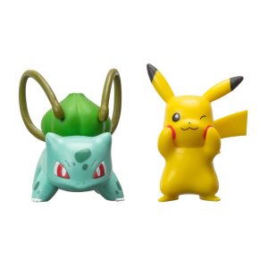 Jazwares - Battle Figure 2-Pack Games: Nintendo - Pokemon - Pikachu & Bulbasaur 0258