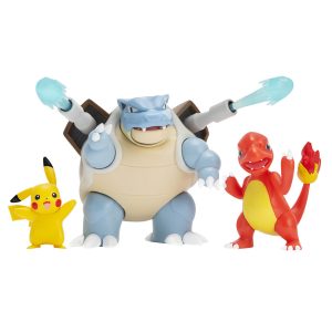 Jazwares - Battle Figure Multipack Games: Nintendo - Pokemon (Pikachu, Blastoise, Charmeleon) 3-Pack (2579)