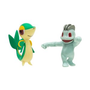 Jazwares Pokemon Battle Figure 2-Pack - Machop & Snivy (95007) Wave 14