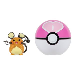 Jazwares - Clip N Go Games: Nintendo - Pokemon - Dedenne & Love Ball (95057)