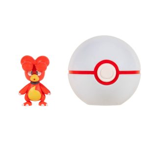 Jazwares - Clip N Go Games: Nintendo - Pokemon -Magby & Premier Ball (95057)