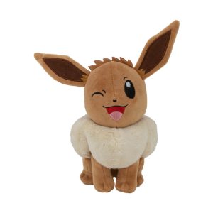 Jazwares - Plush Games: Nintendo - Pokemon - Eevee Winking 8 Inch (95217)