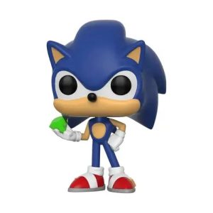 Funko Pop! Games: Sonic the Hedgehog - Sonic with Emerald #284