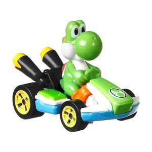 Mattel Hot Wheels Super Mario Die-Cast 1:64 Replica Vehicles,Youshi Standard Kart (GLP38 Group GBG25-977A)