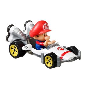 Mattel Hot Wheels Super Mario Die-Cast 1:64, Baby Mario B-Dasher Kart (GRN12 Group GBG25-978S)