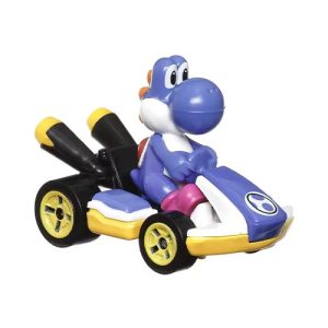 Mattel Hot Wheels Super Mario Die-Cast 1:64, Blue Yoshi Standard Kart (GRN23 Group GBG25-978S)