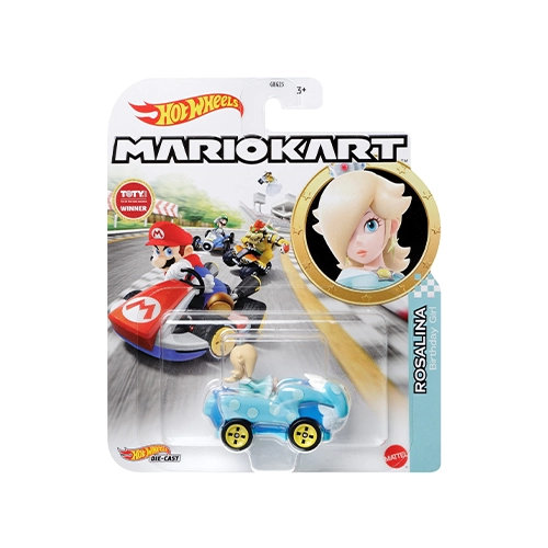 Mattel Hot Wheels Super Mario Die-Cast 1:64, Rosalina Birthday Girl Kart (HDB32 Group GBG25-978S) - Image 2