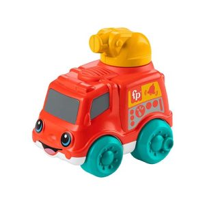 Mattel Fisher-Price Push-Along Toy Vehicles With Fine Motor Activities For Infants, Styles May Vary Fire Truck (HRP27)