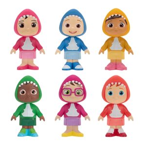 Cocomelon Family & Friends Shark 6Pk (Cece,Jj,Nina,Cody,Bella,Nilco)