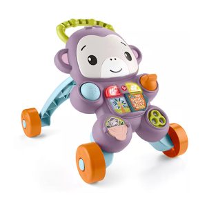 Mattel Fisher-Price Learn With Me Purple Monkey Walker Baby Learning Toy With Music & Lights