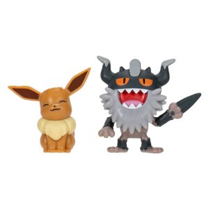 Jazwares - Battle Figure Games: Nintendo - Pokemon - Perrserker & Eevee (95007)
