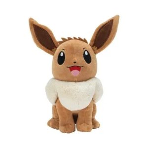 Jazwares - Premium Quality Plush Games: Nintendo - Pokemon - Eevee 12 Inch (95257)