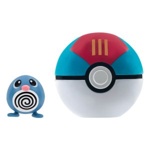 Jazwares - Clip N Go Games: Nintendo - Pokemon - Poliwag & Lure Ball (95057)