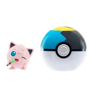 Jazwares - Clip N Go Games: Nintendo - Pokemon - Jigglypuff & Moon Ball (95057)