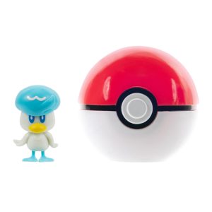 Jazwares - Clip N Go Games: Nintendo - Pokemon - Quaxly & Poke Ball (95057)