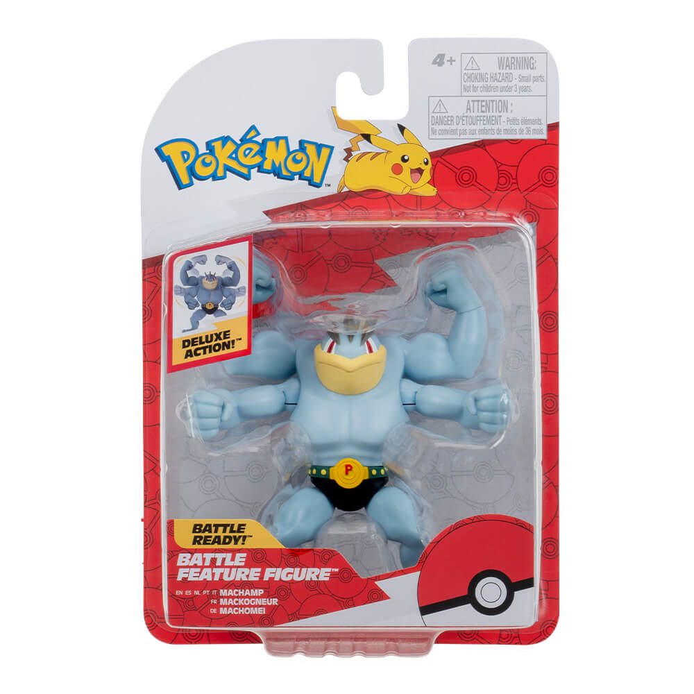 Jazwares - Battle Figure Games: Nintendo - Pokemon - Machamp (Deluxe Action) (95135) - Image 2