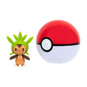 Jazawares - Clip N Go Games: Nintendo - Pokemon - Chespin & Poke Ball (95057)